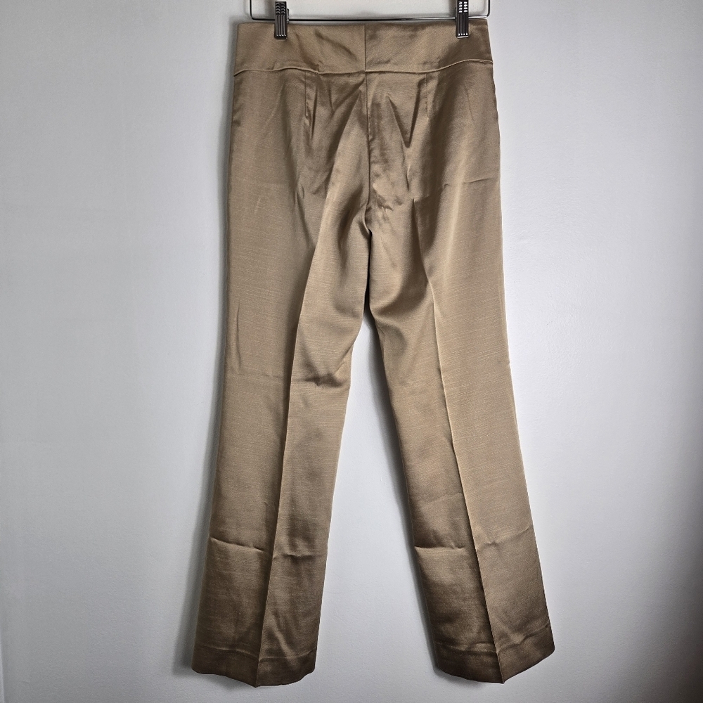 Cache Wide Leg Low Rise Gold Dress Pants - Picture 4 of 7